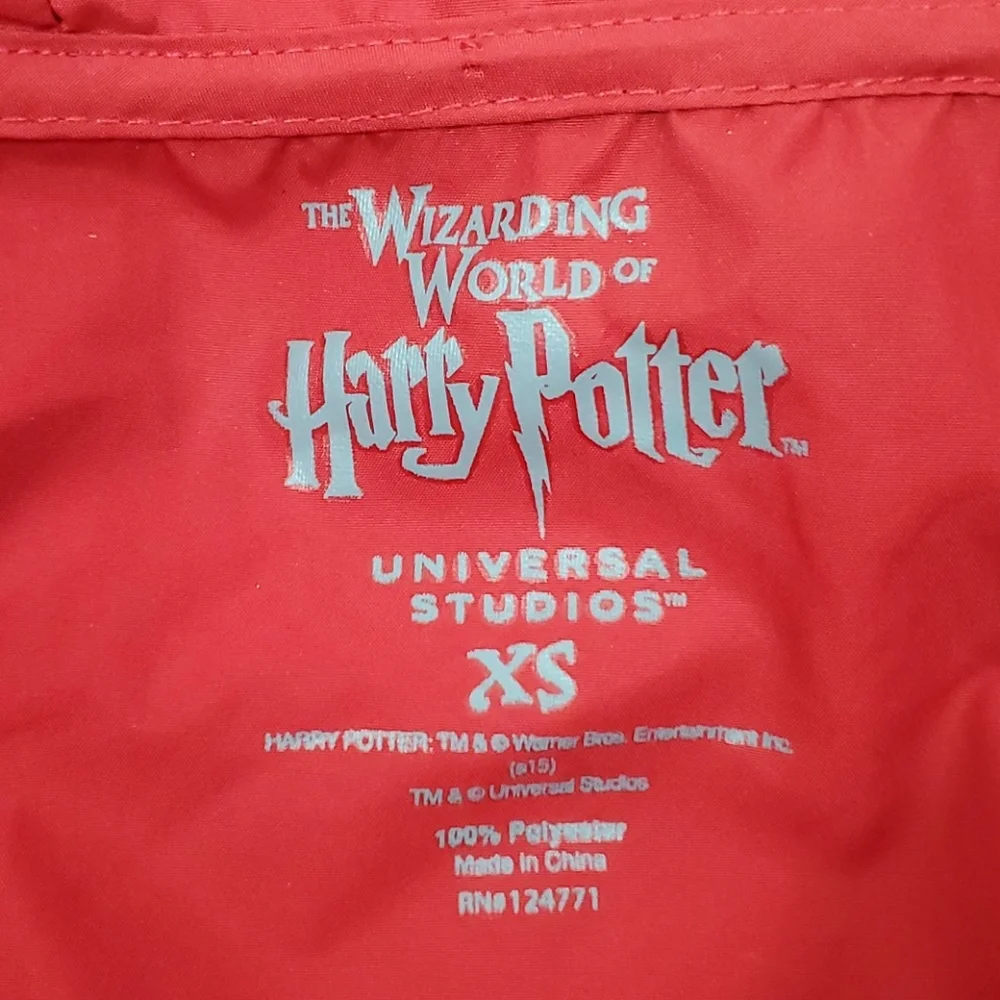 Universal Studios Harry Potter windbreaker hoodie jacket kids size XL